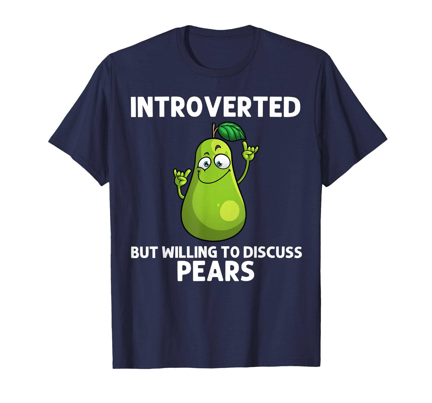 Cool Pear For Men Women Pears Fruit Vegan Food Vegetarian T-Shirt