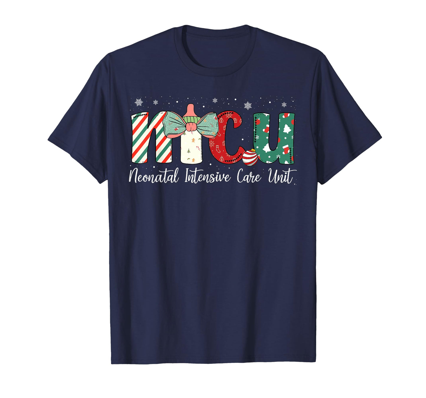 Christmas Nicu Nurse Women Coquette Nursing Xmas T-Shirt
