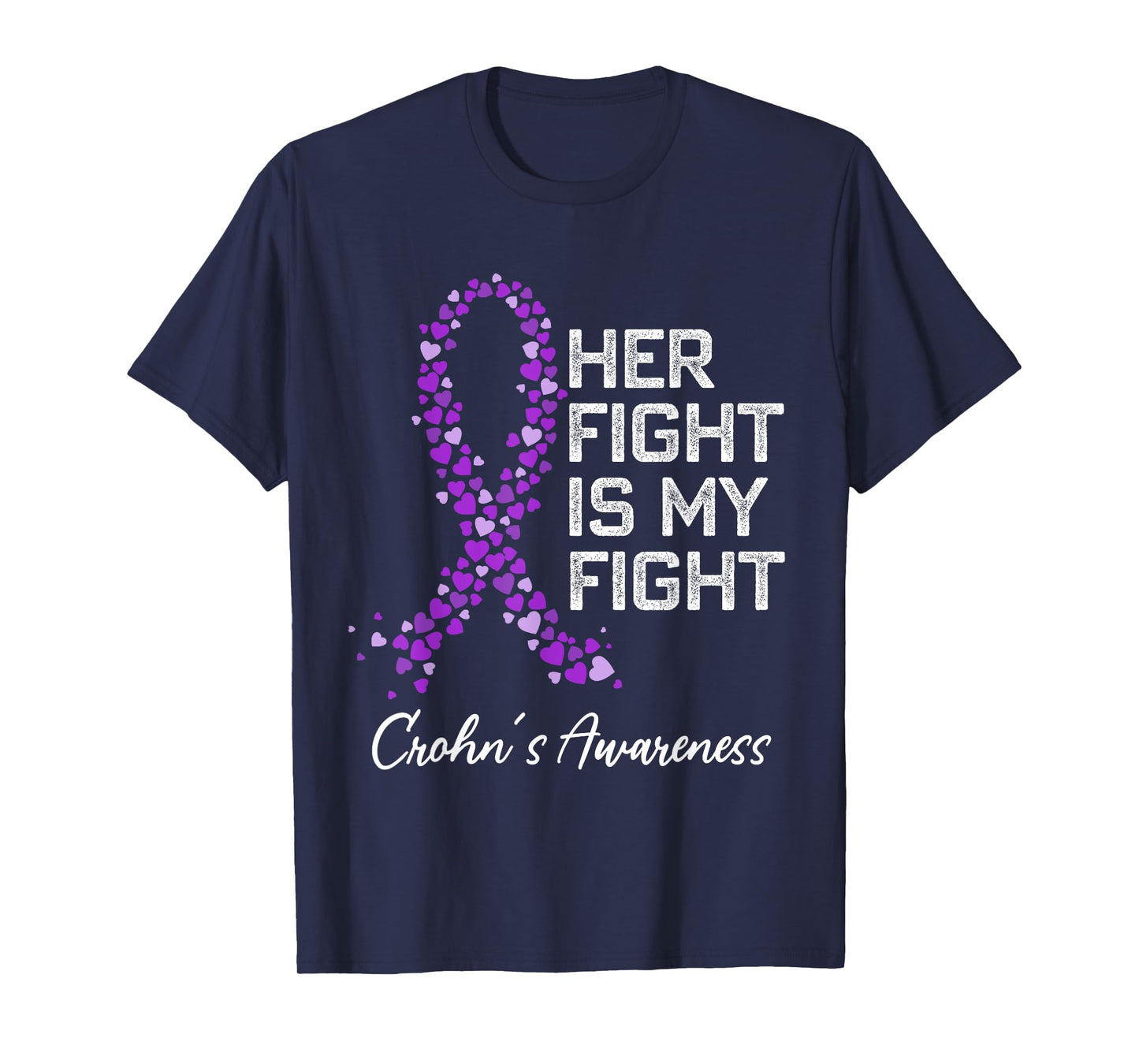Colon Cancer and Crohn's Disease Awareness Husband Boyfriend T-Shirt