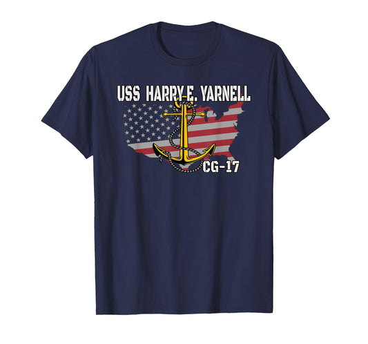 USS Harry E. Yarnell CG-17 Cruiser Veterans Father Grandpa T-Shirt