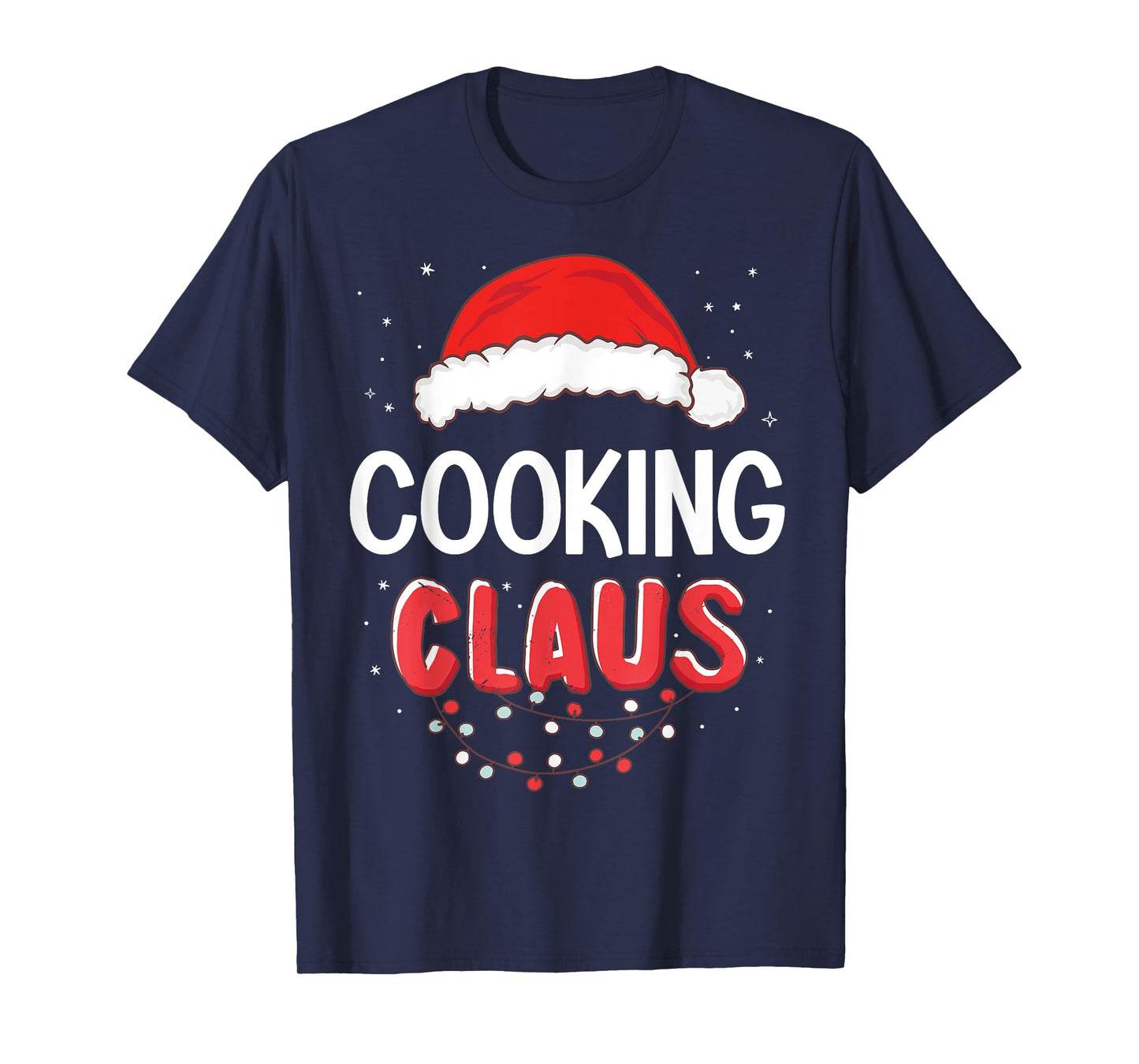 Cooking Santa Claus Christmas Matching Costume T-Shirt