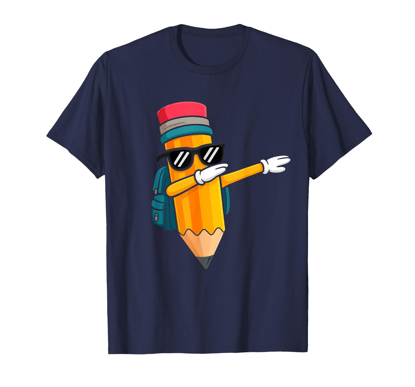 Dabbing Pencil Dancing Back to School Funny Students Boys T-Shirt