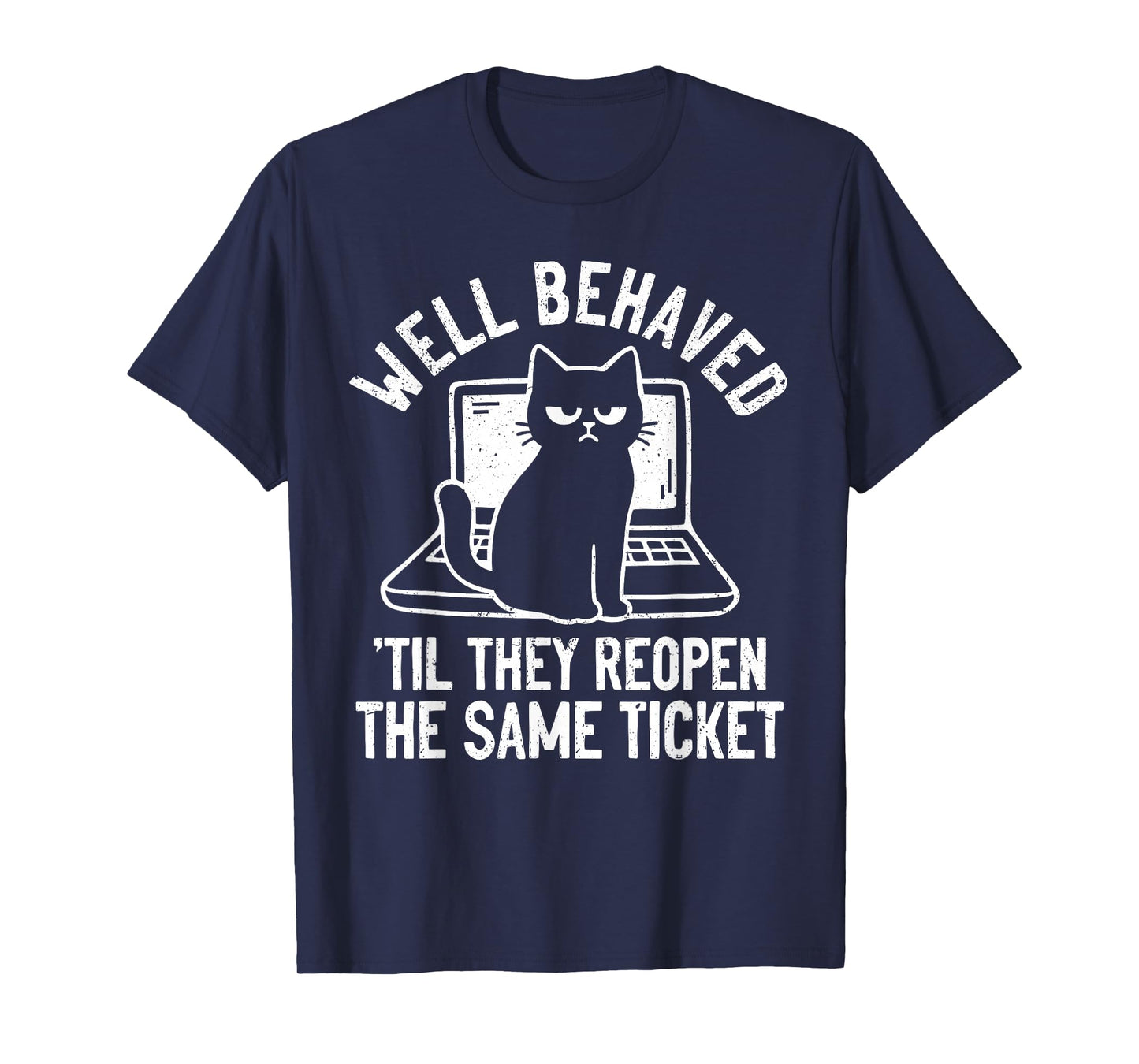 Help Desk IT Funny Tech Support cat T-Shirt