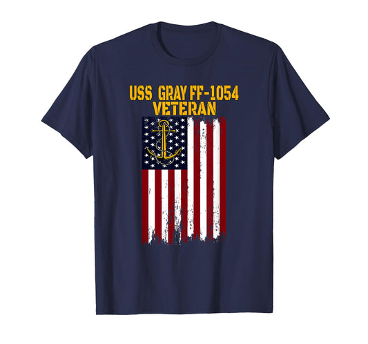 USS Gray FF-1054 Frigate Veterans Day Father's Day Dad Son T-Shirt