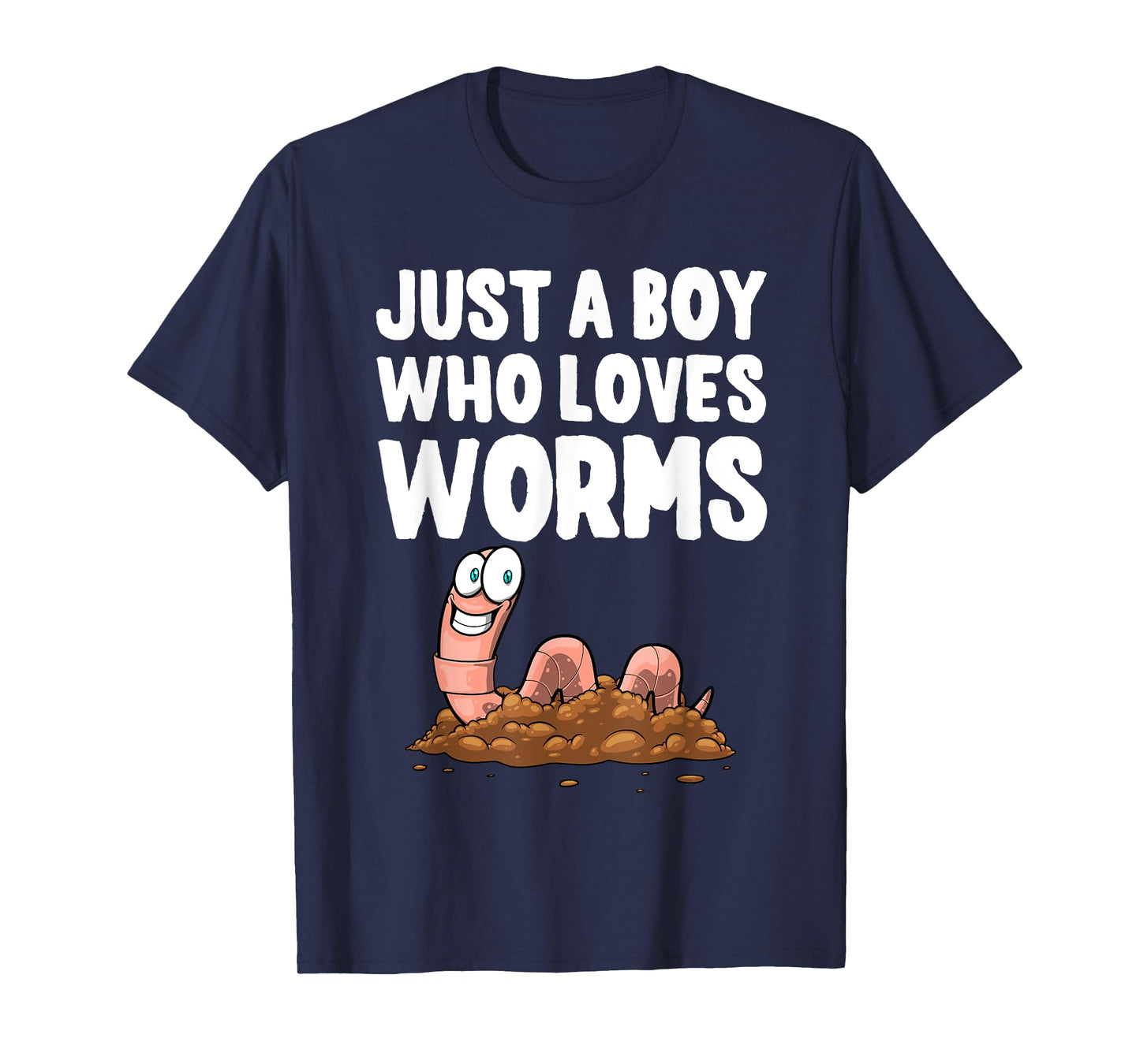 Cool Worm Gifts Love Worms Accessories & Stuff Boys Kids Worm Hunter Worm Farmer Composter T-Shirt