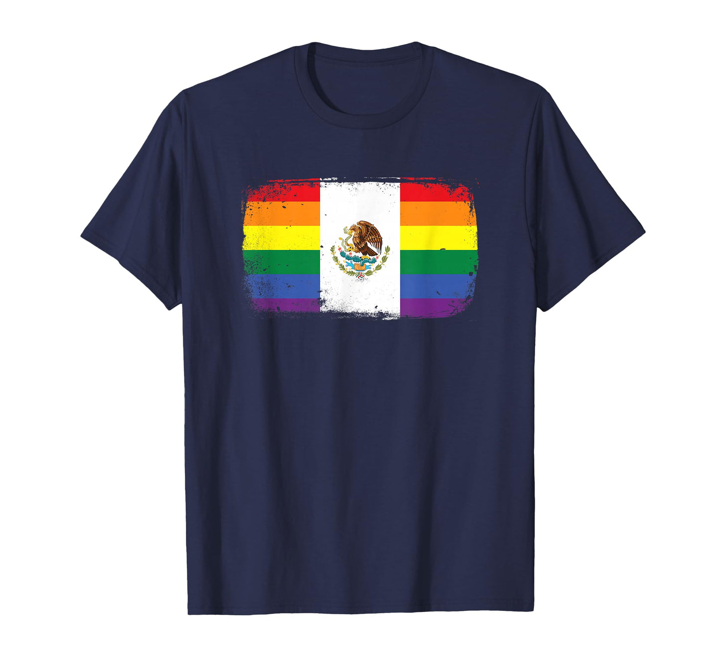 LGBT Pride Rainbow Mexican Flag T-Shirt