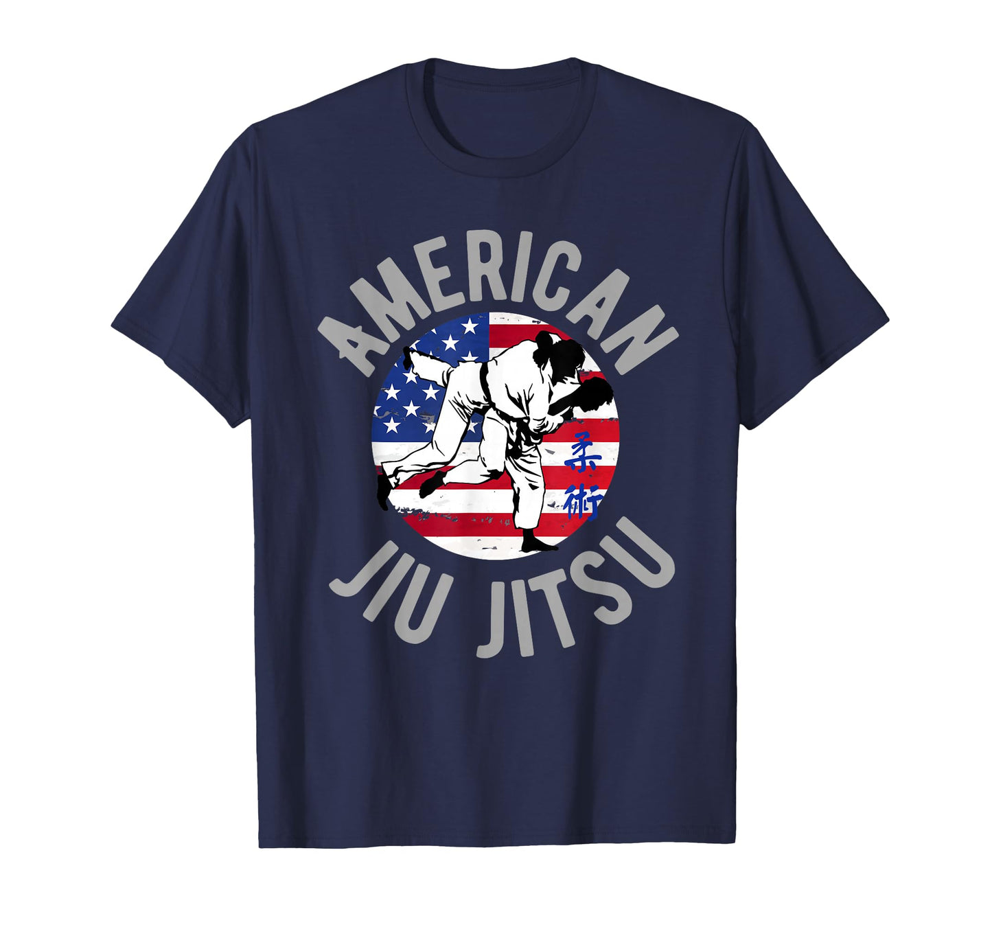 American Jiu Jitsu American Flag BJJ Jiujitsu Sports T-Shirt Women Kids Men T-Shirt
