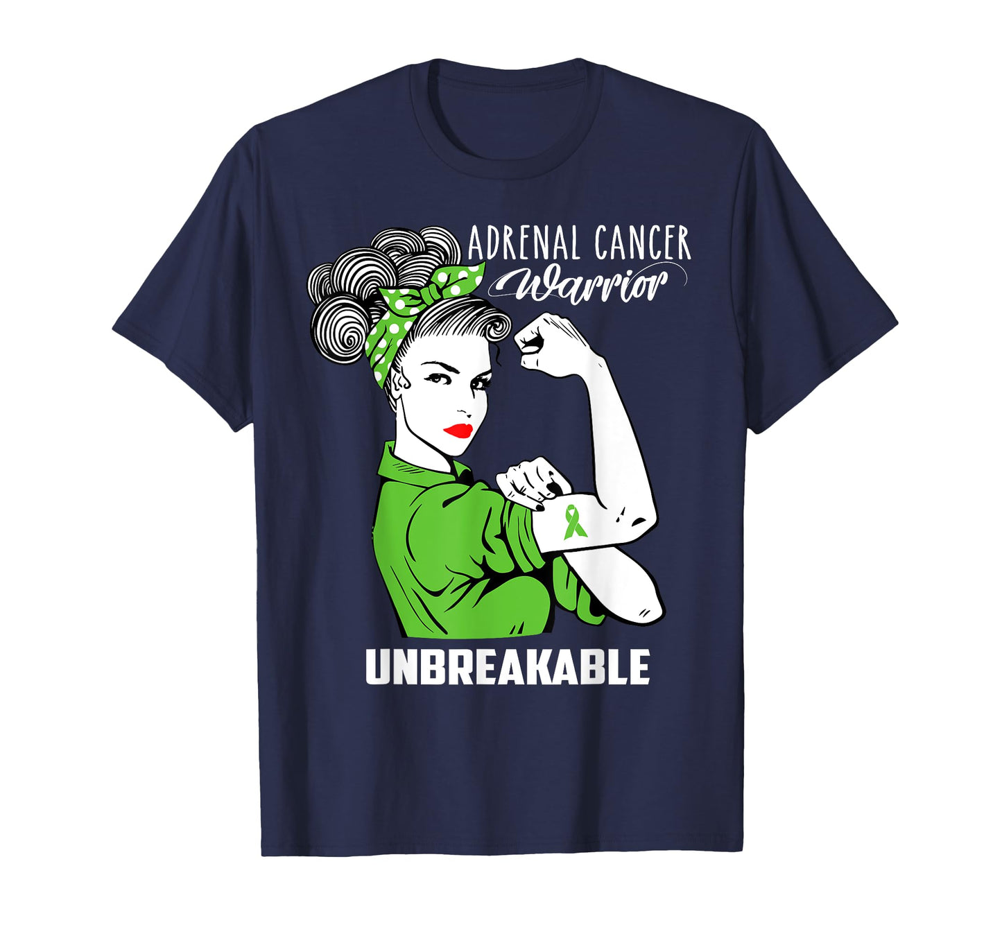 Adrenal Cancer Warrior Unbreakable Shirt Awareness Gift T-Shirt