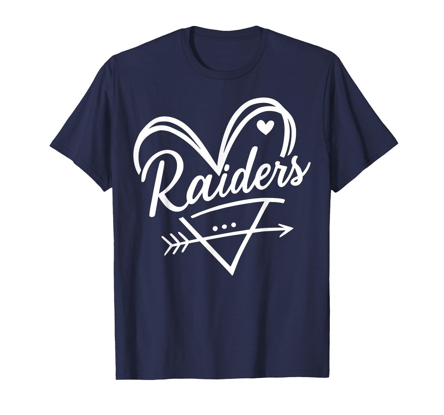 Retro Raiders Heart Graphic Gift for Men Women Kid Boy Girl T-Shirt