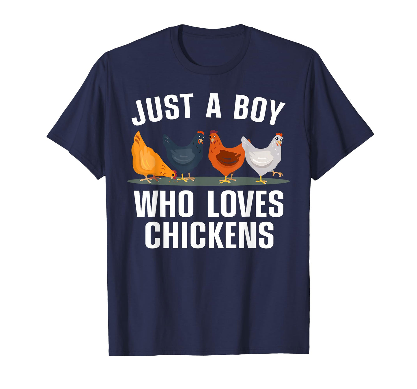 Cute Chicken Design For Men Boys Kids Farming Chicken Lover T-Shirt