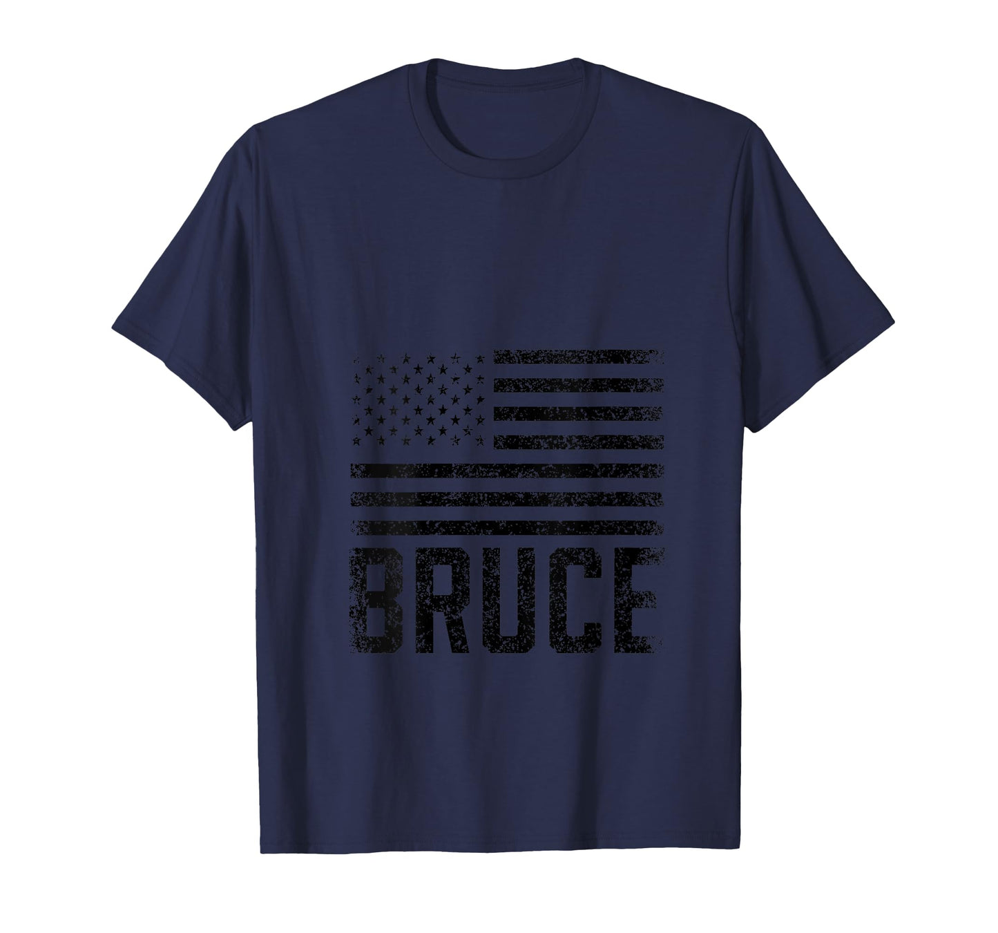 Womens Bruce Birthday Forename Name Personalized USA V-Neck T-Shirt