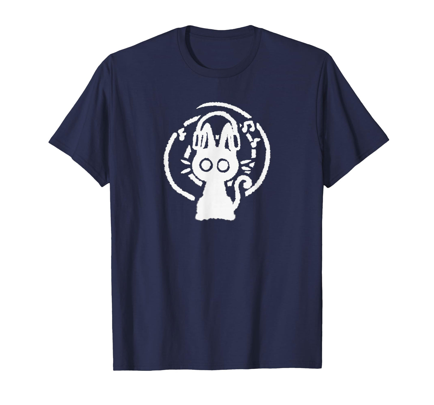 Y2K 90s Funny Cute Cat Kitten Tomcat with Headphone Headset T-Shirt