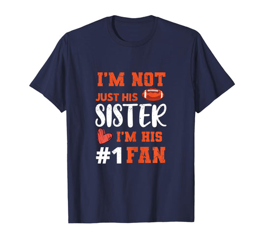 American Football Sister Football Fan Sports Lovers T-Shirt