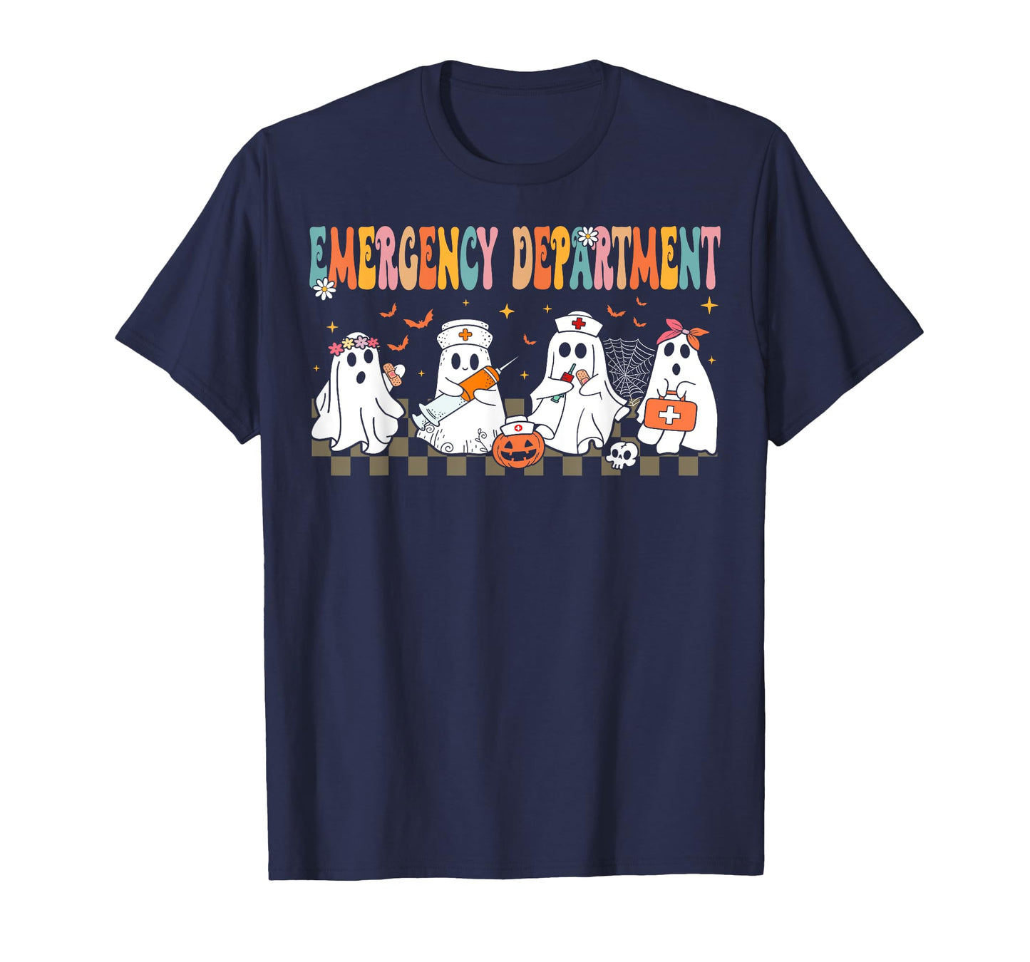 Cute Emergency Department Funny ER Nurse Halloween T-Shirt