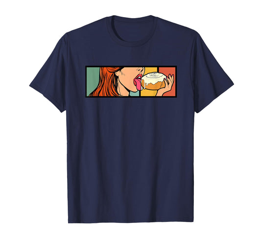 Cinnamon Roll Honey Bun Retro Vintage Bread Baker Baking T-Shirt