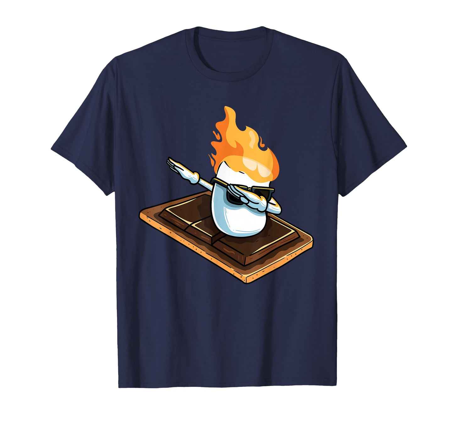 Dabbing Marshmallow Funny Smores Camping Dab Camper Gifts T-Shirt