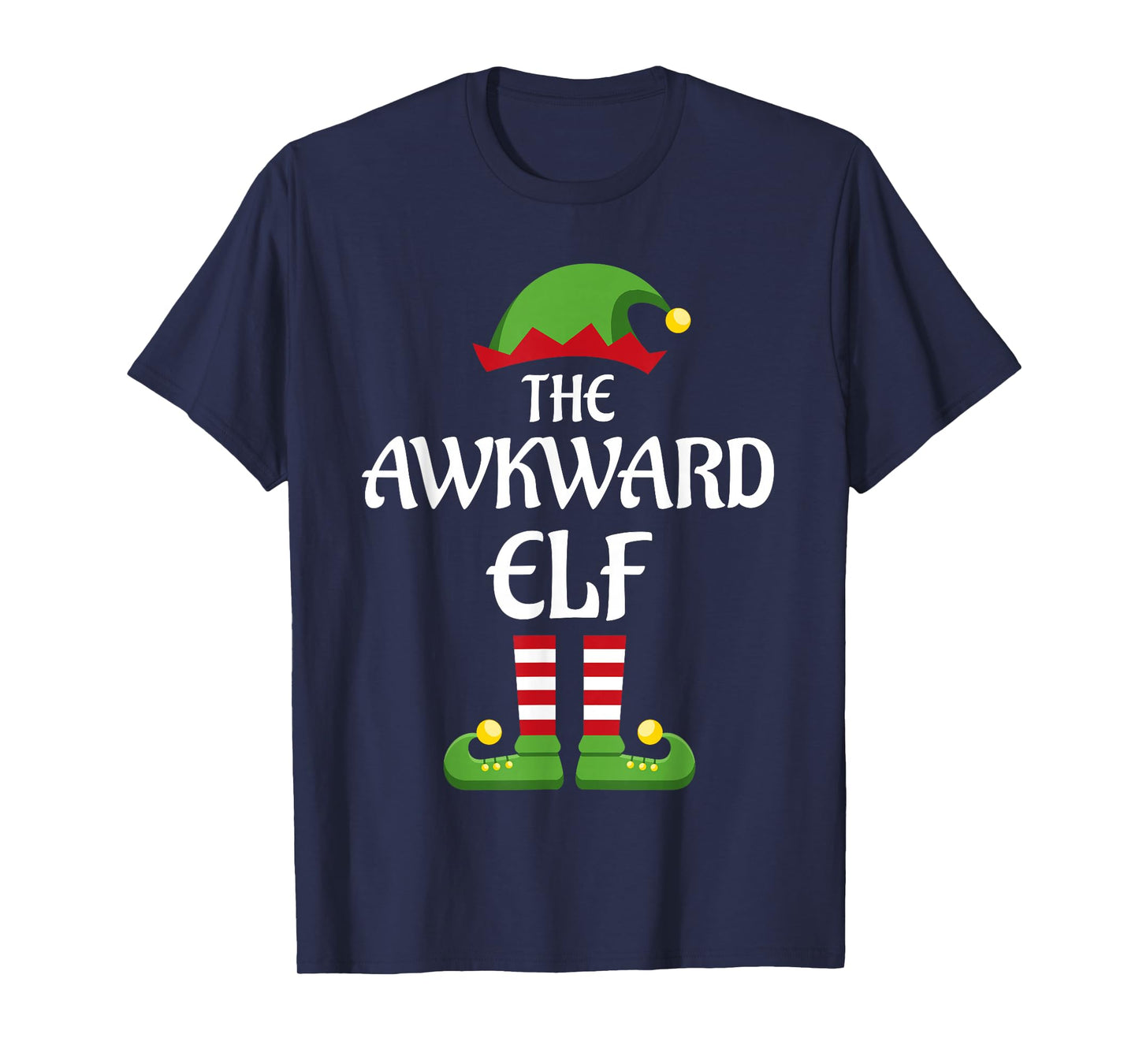 Awkward Elf Family Matching Group Christmas T-Shirt