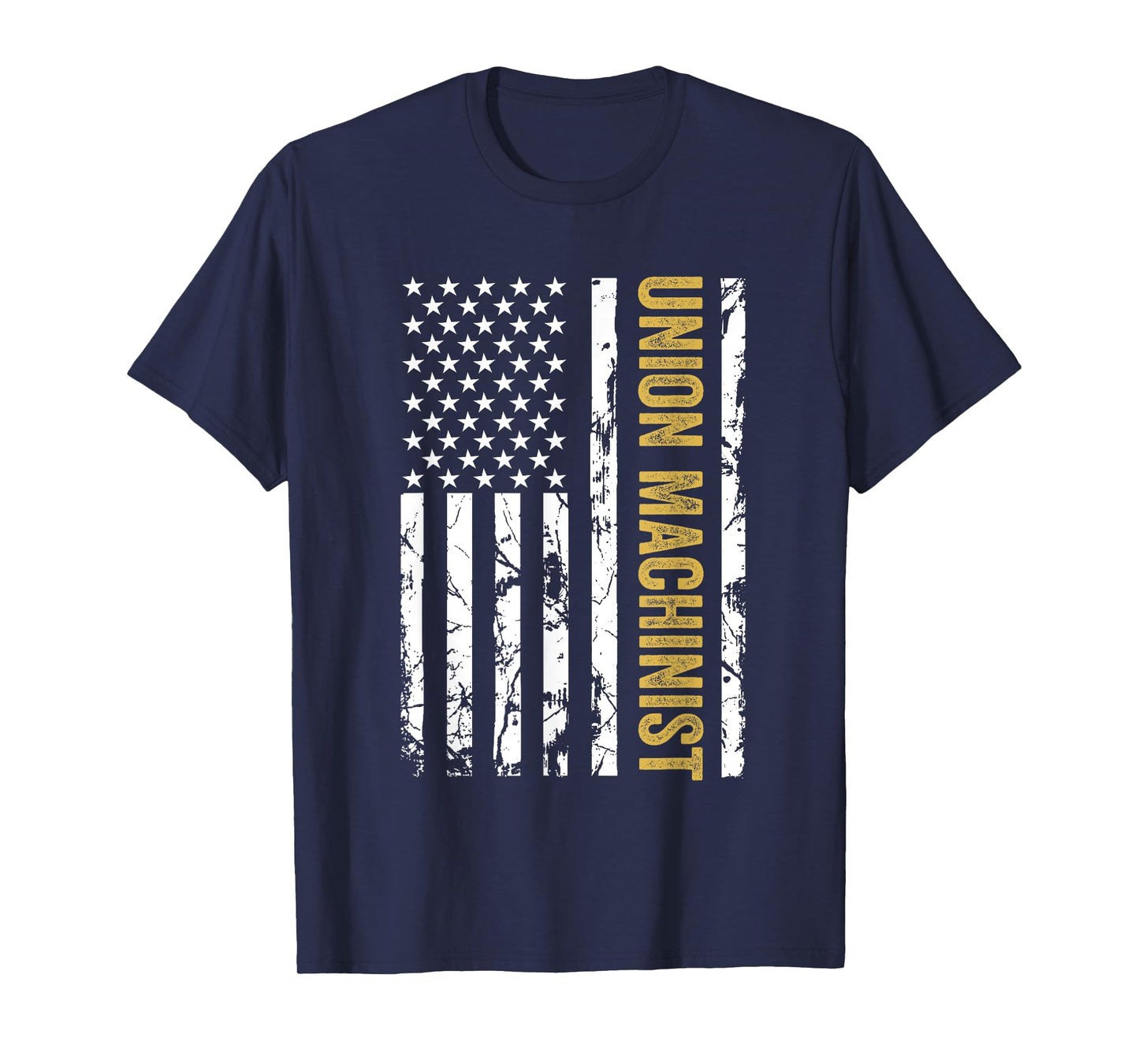 Union Machinist USA American Flag Pro Union Workers Rights T-Shirt