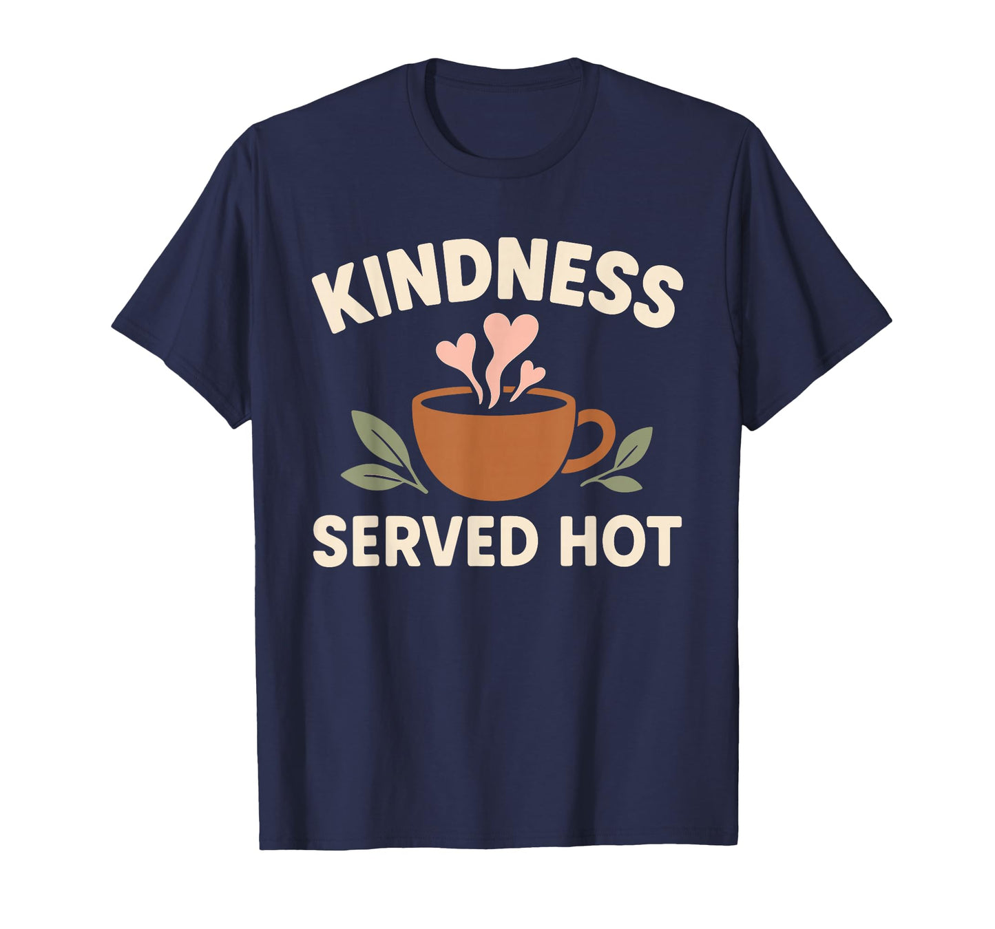 Coffee Lover Kindness Club Positive Message Caffeine Graphic T-Shirt