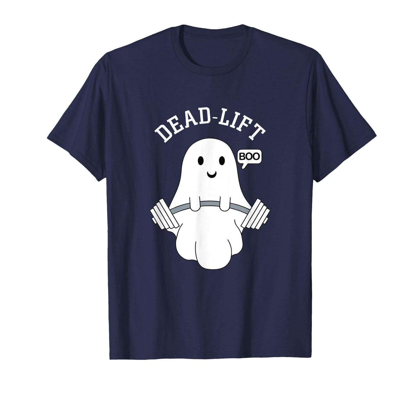 Deadlift Ghost Shirt Funny Halloween Weight Lifting Workout T-Shirt