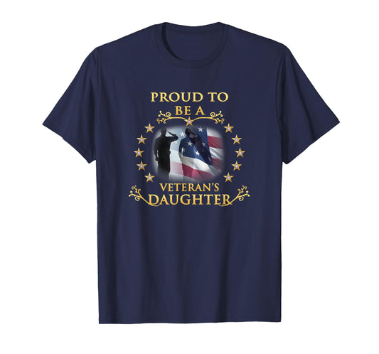 Proud Veteran Daughter Thank You Veterans T-Shirt
