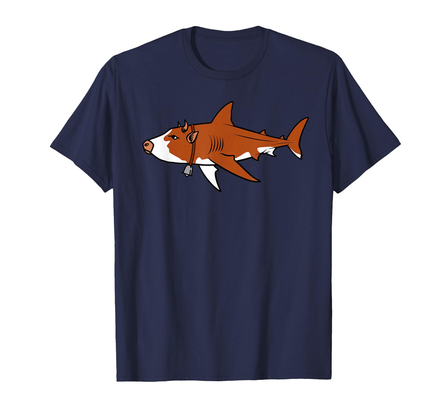 Cow Shark Funny Hybrid Animal Farmers Ranchers Bull Shark T-Shirt