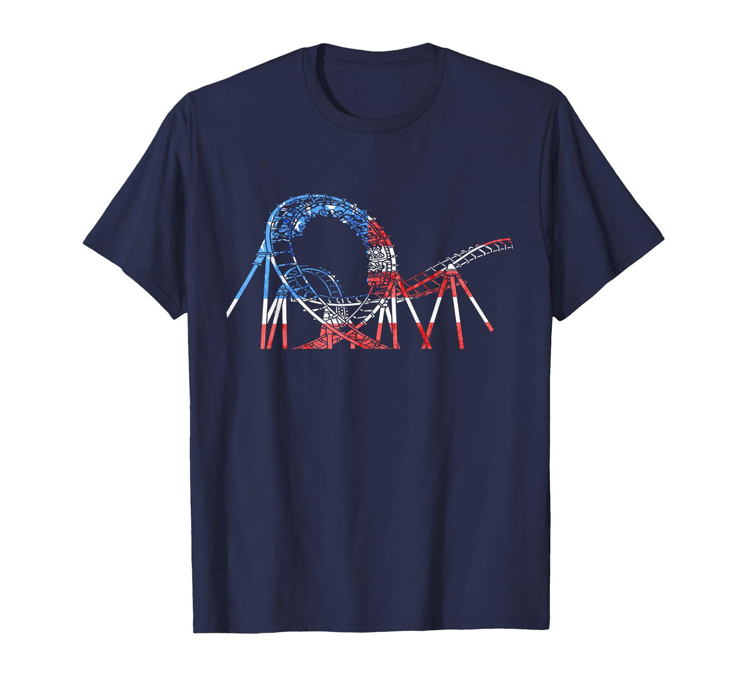 Roller Coaster America USA Ride Roller Coaster Lover Thrill T-Shirt