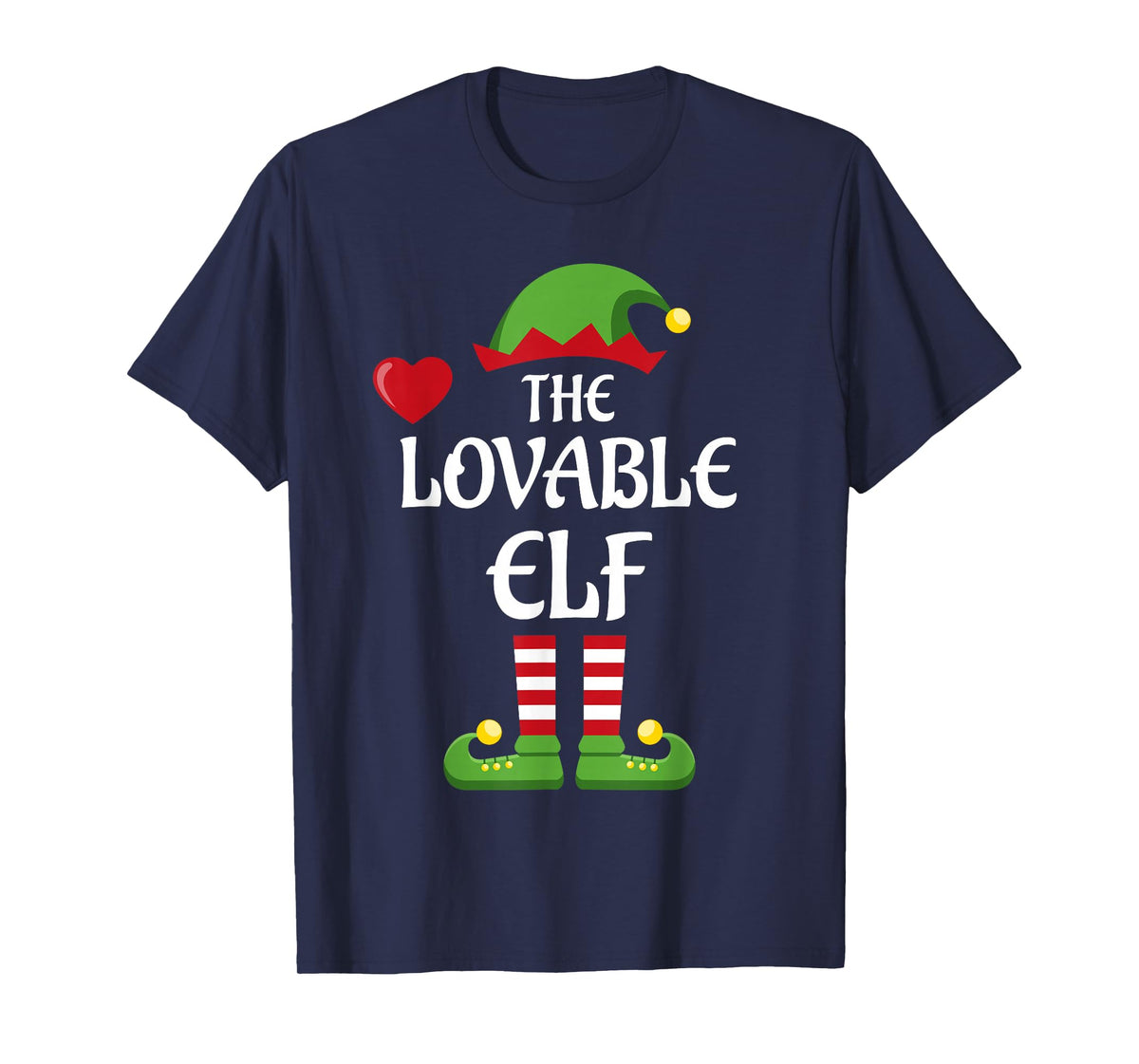 Lovable Elf Family Matching Group Christmas Love T-Shirt