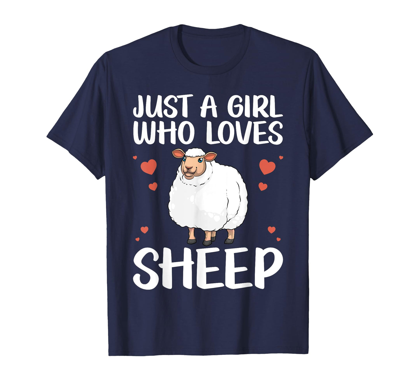 Cool Sheep For Women Girls Kids Love Lamb Sheep Lover Farmer T-Shirt