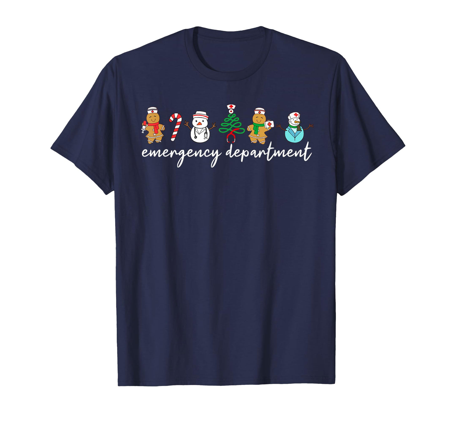 Christmas Emergency Room ER RN Nurse Department Healthcare T-Shirt