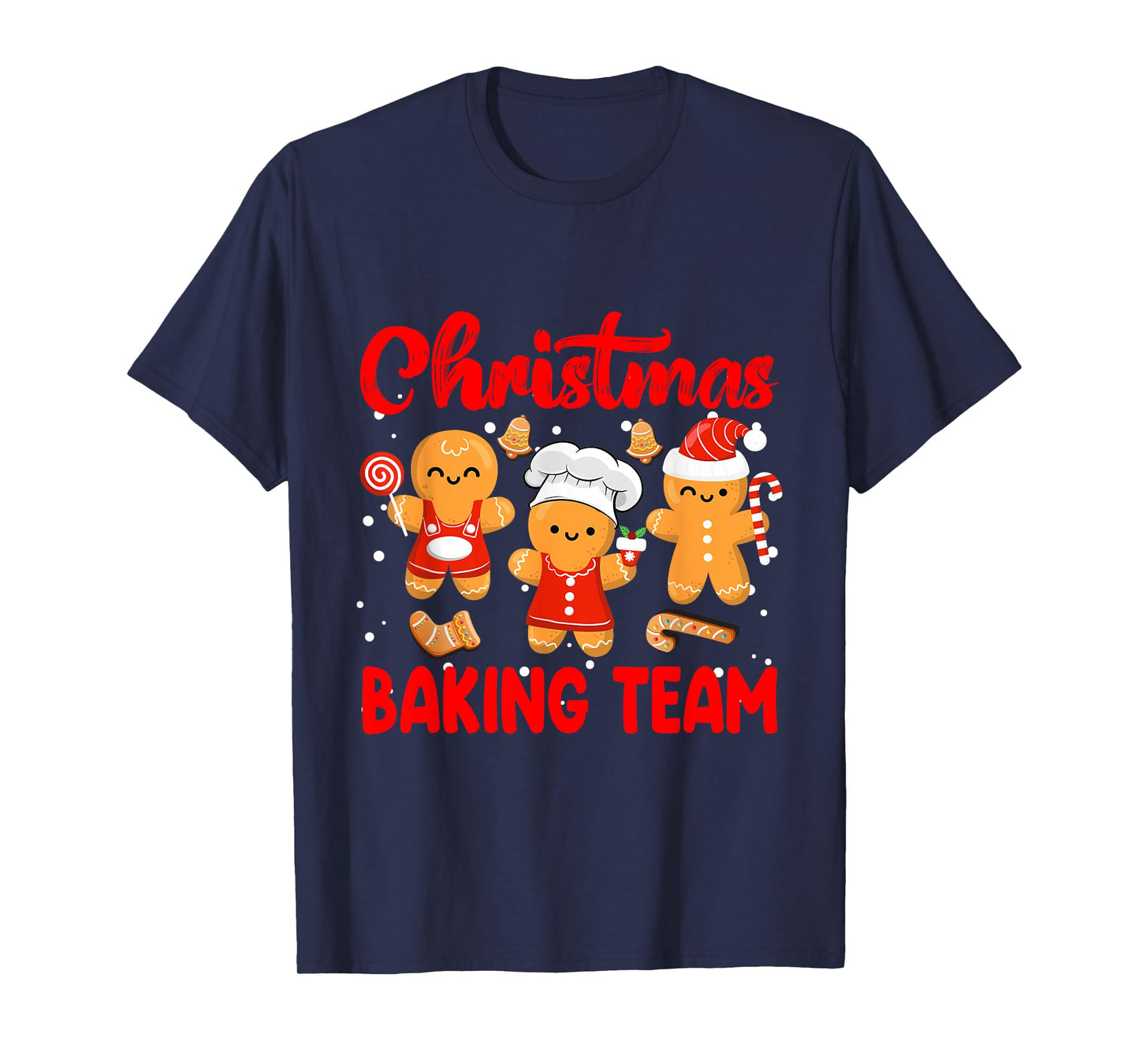 Christmas Baking Team Gingerbread Family Matching Pajamas T-Shirt