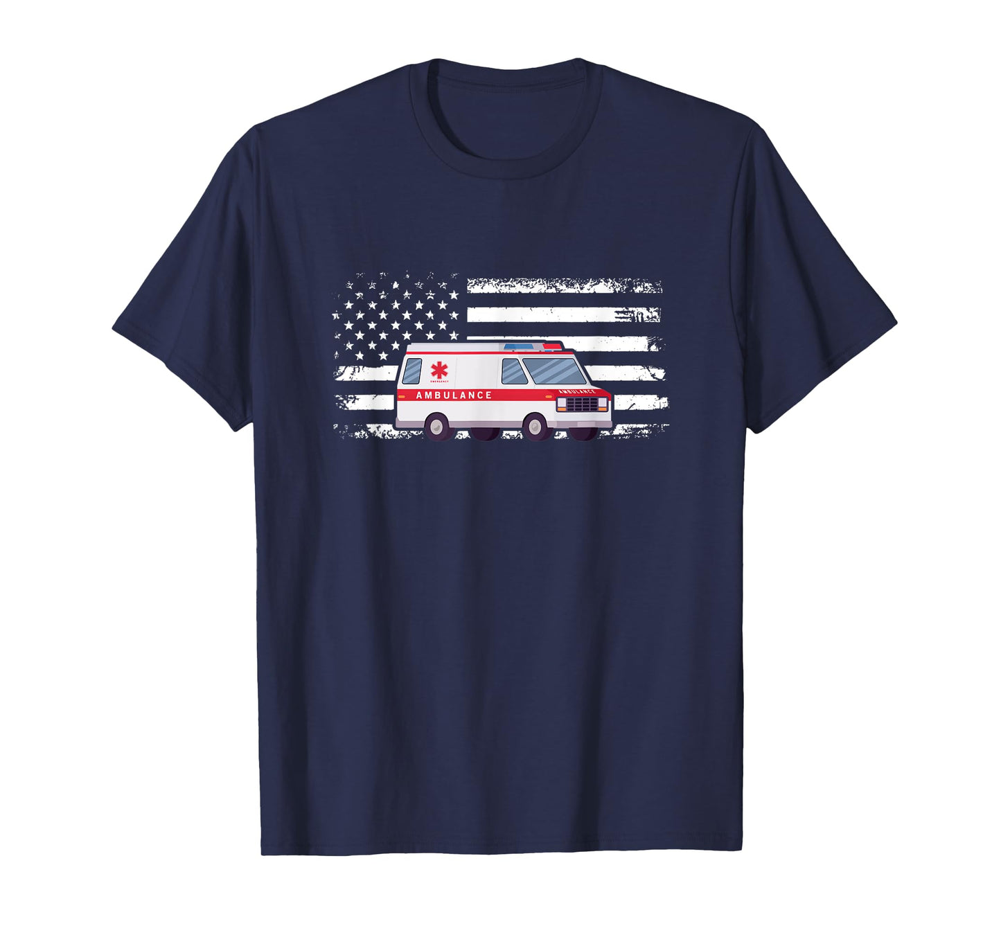 Ambulance Flag Ambulance Parademic EMT T-Shirt
