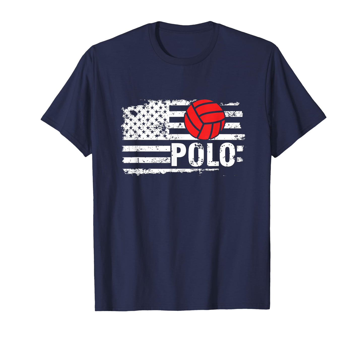 US Flag American Water Polo Swimming Pool Sports T-Shirt