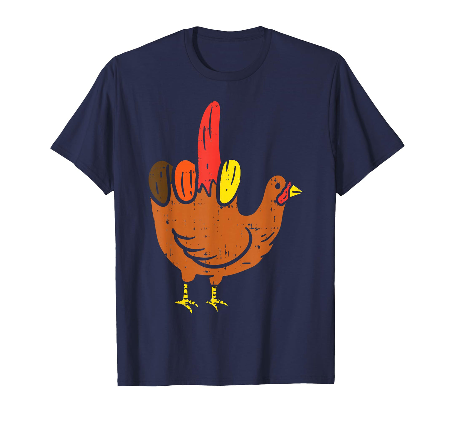 Middle Finger Hand Turkey Funny Offensive Thanksgiving Gift T-Shirt