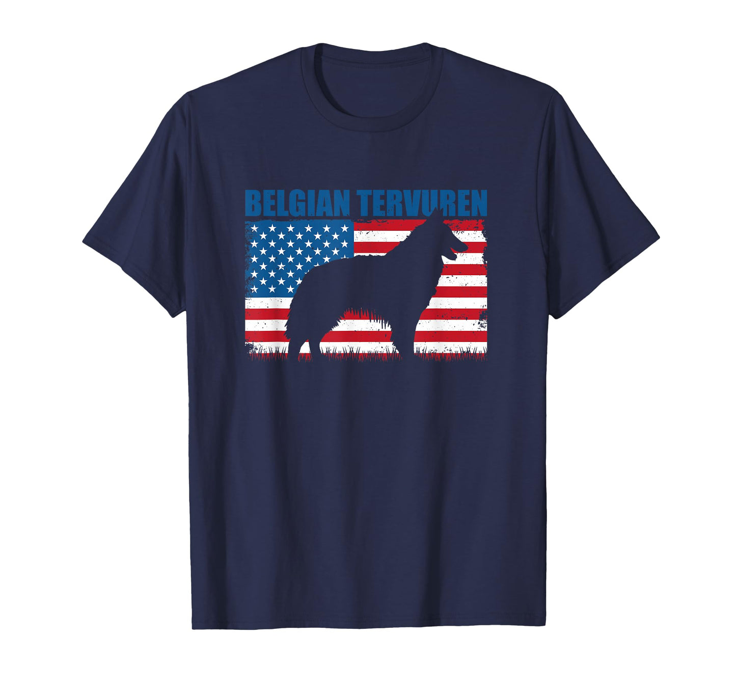 American Flag Belgian Tervuren Women Kids Men T-Shirt