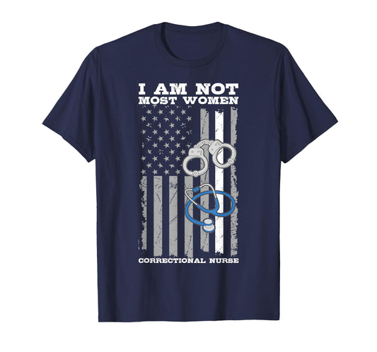 Correctional Nurse USA Flag RN Forensic Nursing 4th Of July T-Shirt