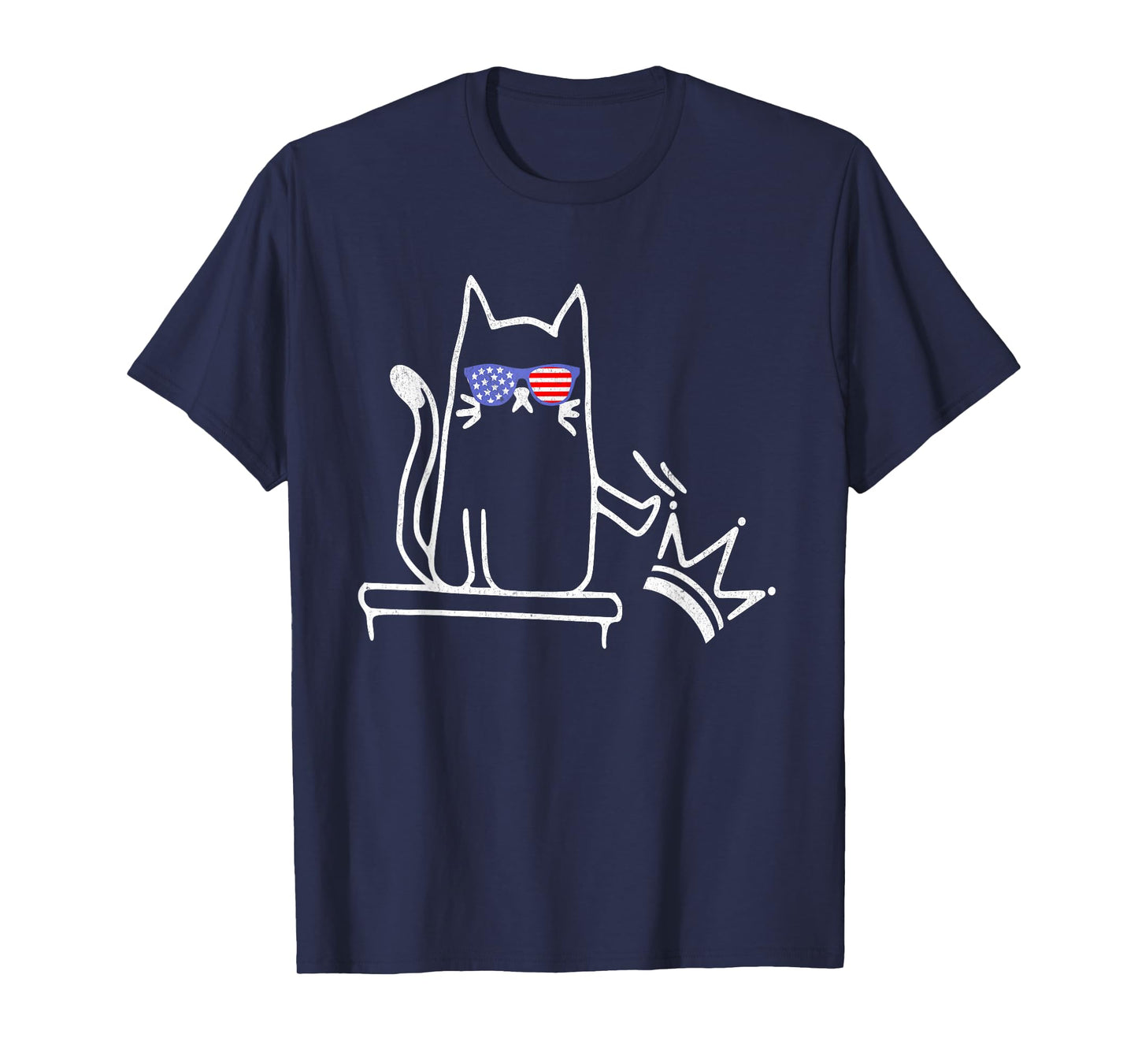 Cat No Kings in America Funny Political Cat Lady T-Shirt