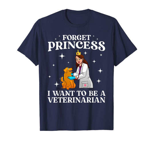 Cool Veterinarian Art For Women Girls Kids Vet Tech Student T-Shirt