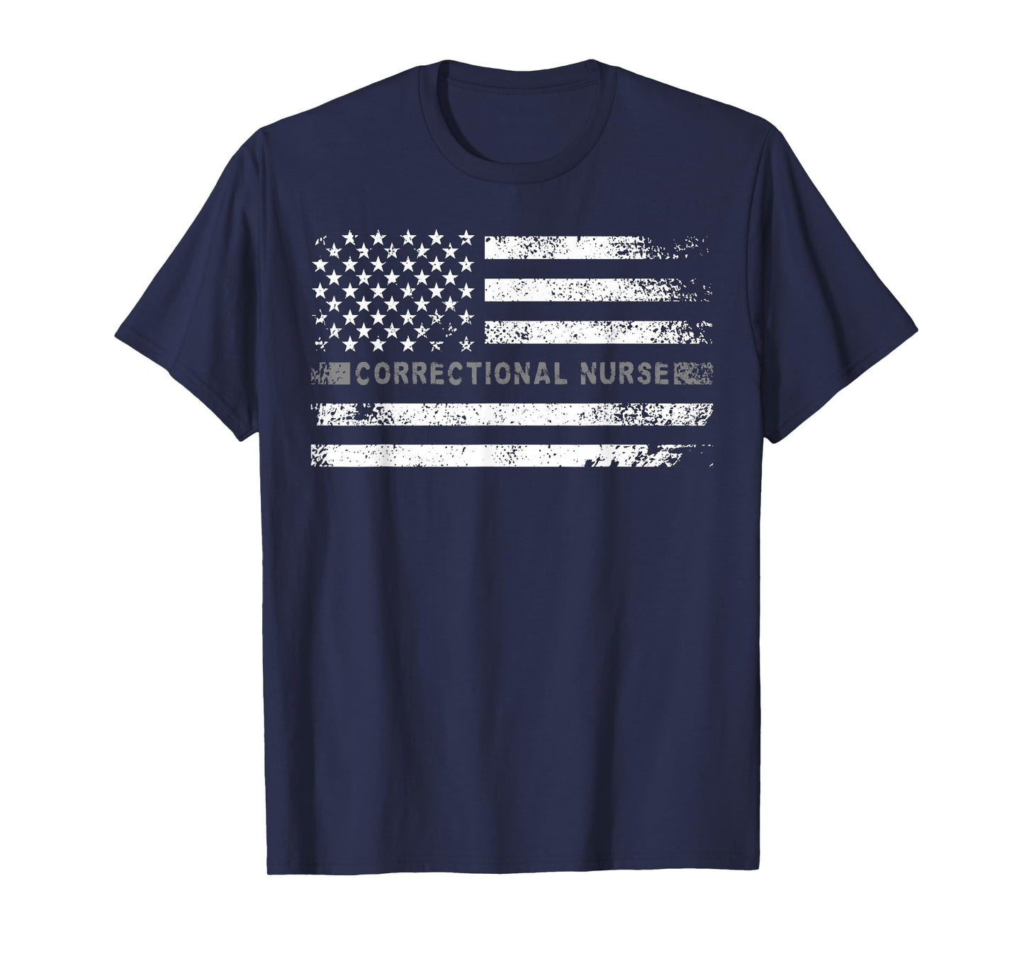Corrections Nurse US Flag Correctional Nursing T-Shirt