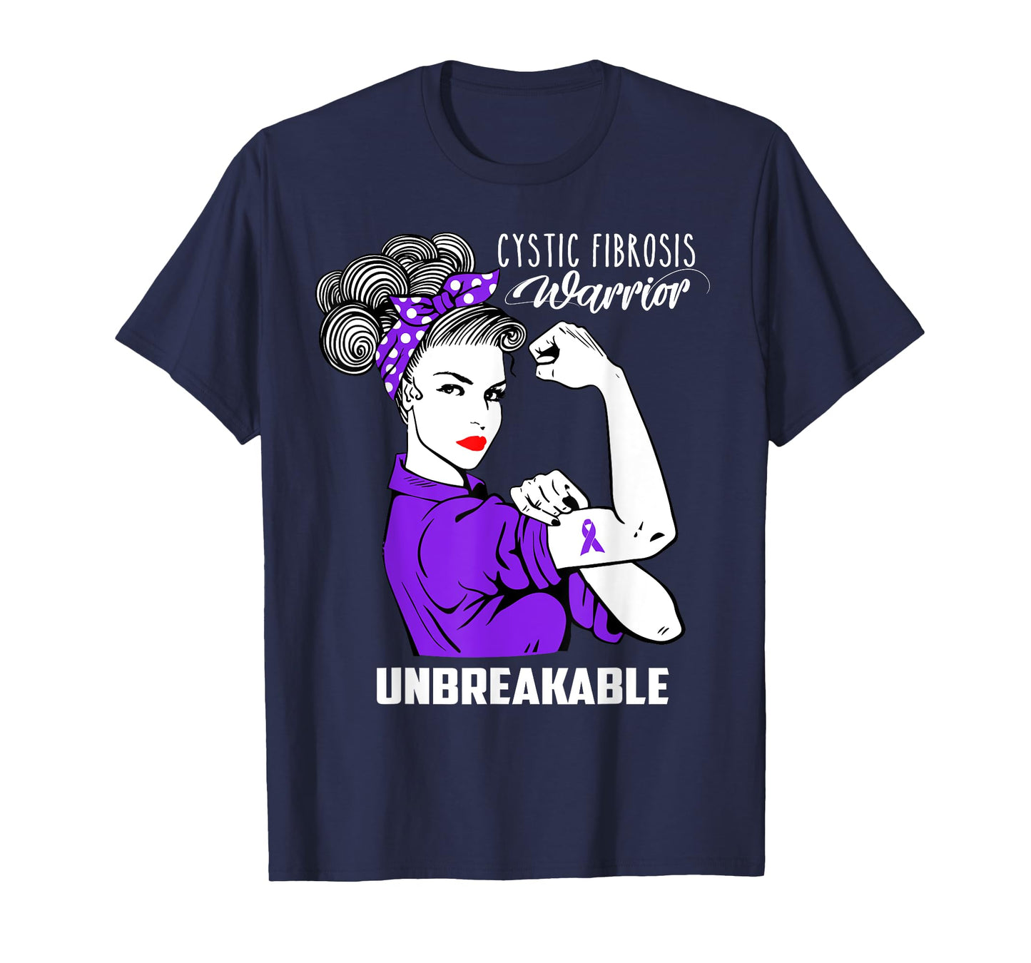 Cystic Fibrosis Warrior Unbreakable Shirt Awareness Gift T-Shirt