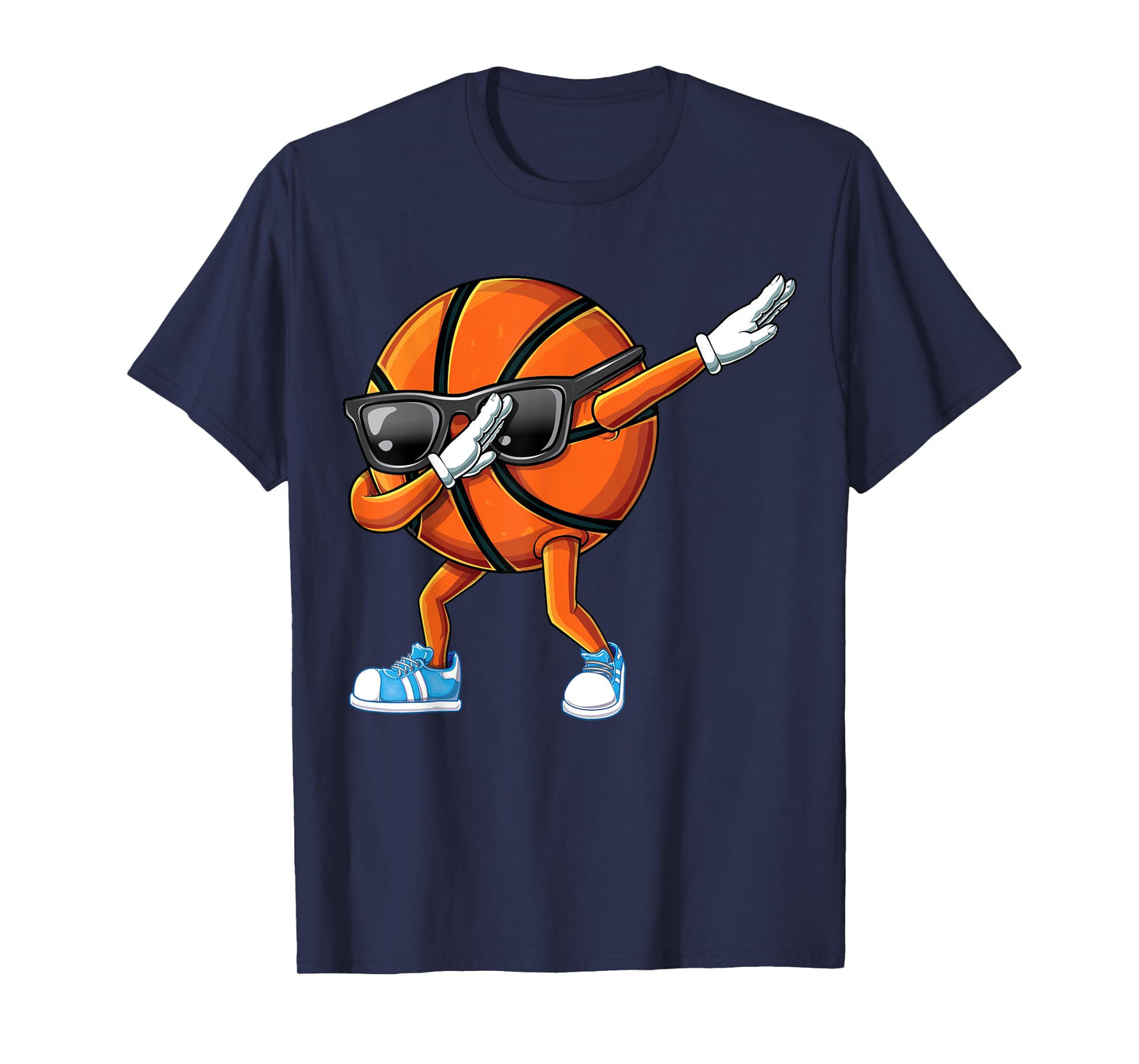 3fie Dabbing Basketball Sunglasses Ball Graphic Funny Dab T-Shirt