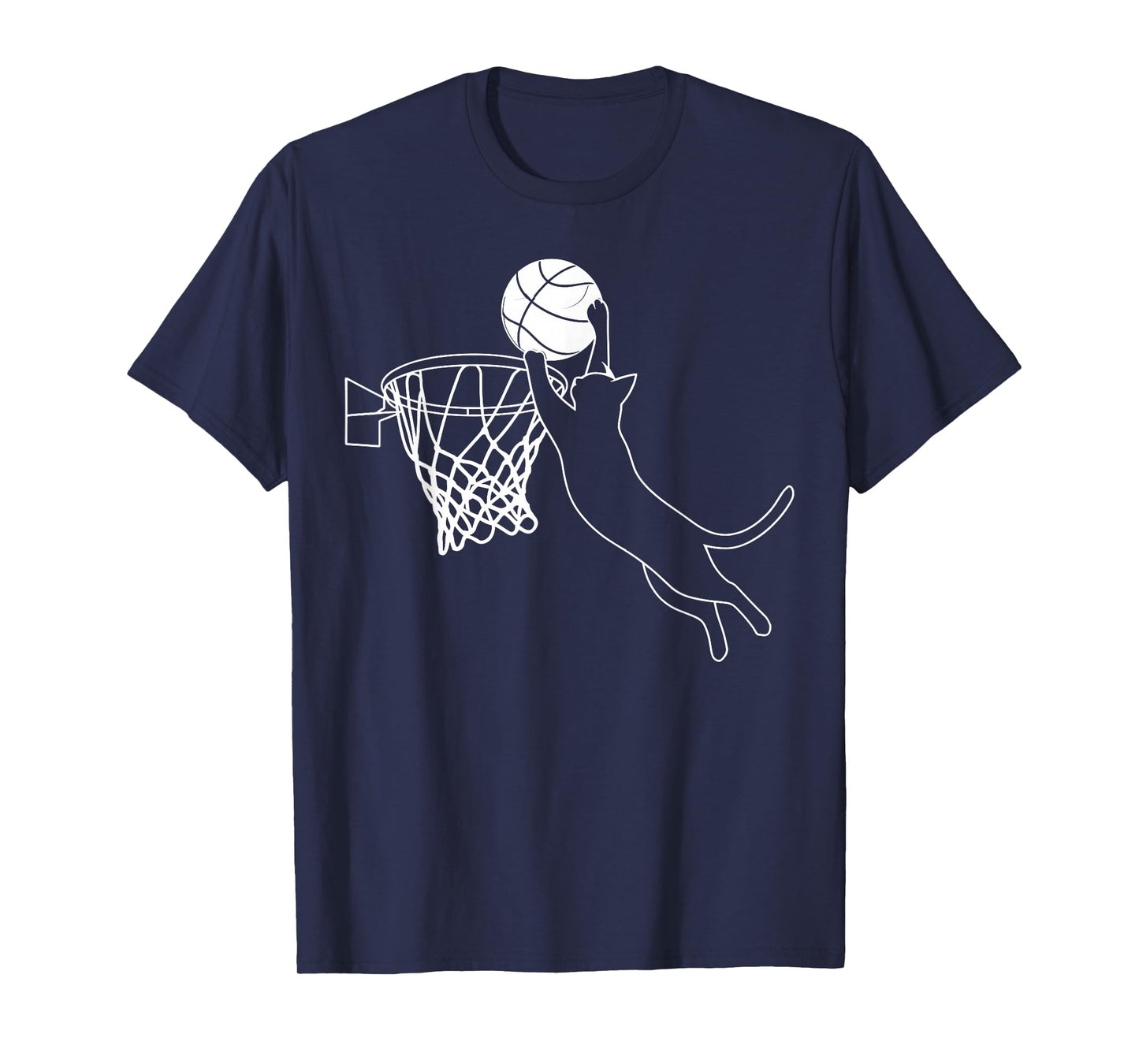 Cats Playing Basketball Funny Cat And Basketball Lover Kitty T-Shirt
