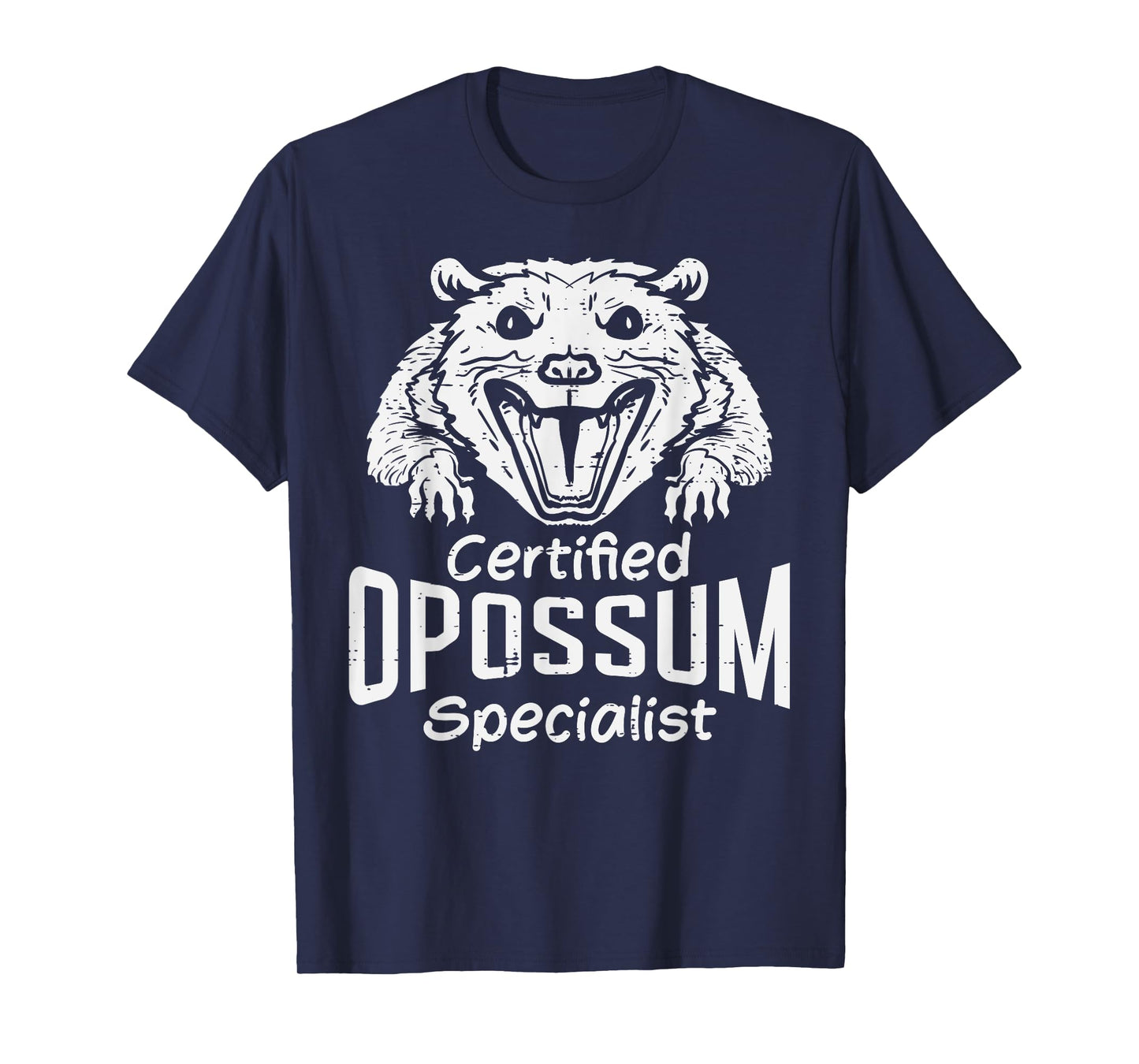 Certified Opossum Specialist Funny Possum Men Women Kids T-Shirt