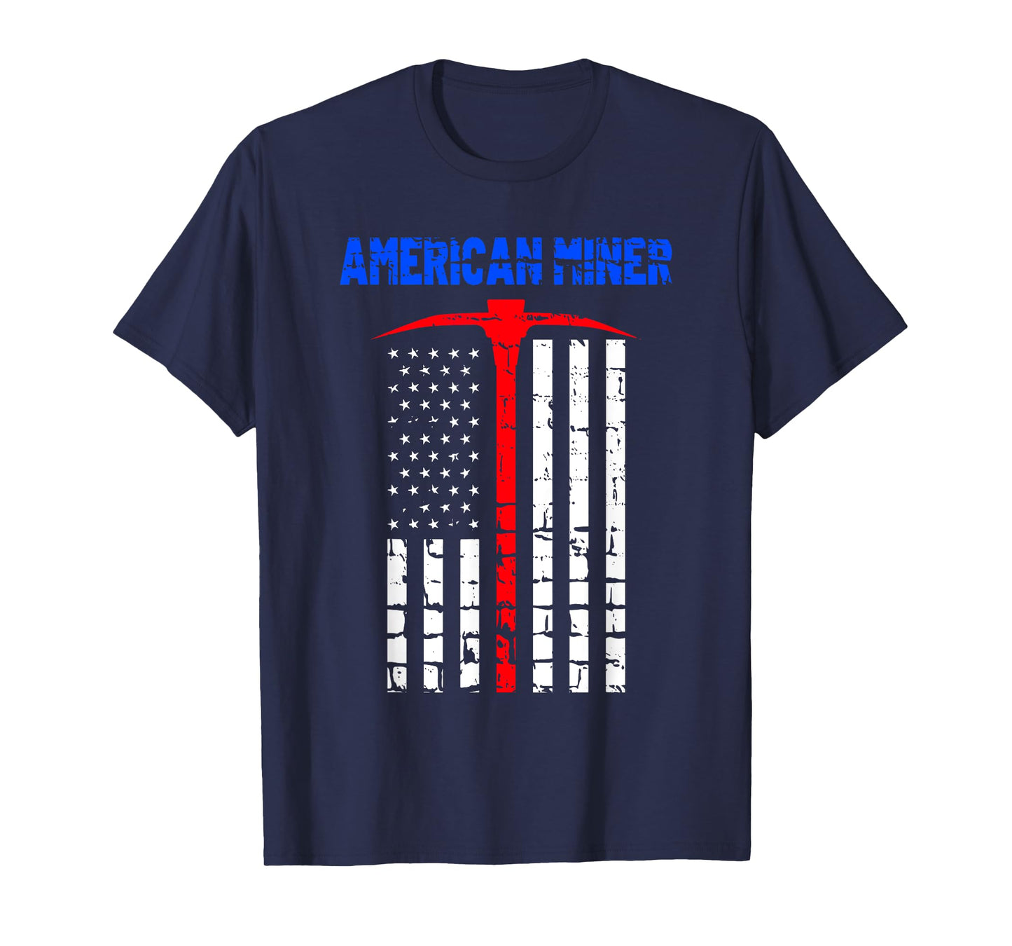 Gold Miner Proud American Miner Coal Gold Lovers Funny Gift T-Shirt