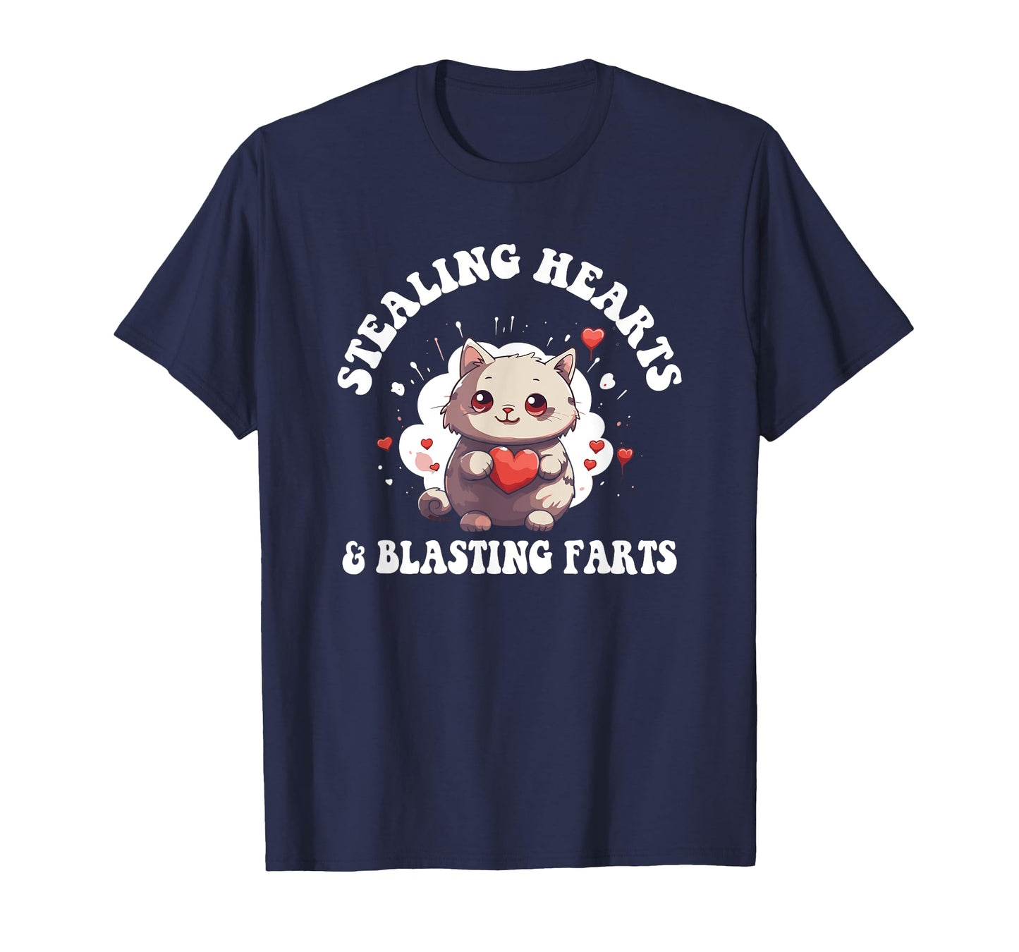 Stealing Hearts And Blasting Farts Cute Cat Kids Toddler T-Shirt