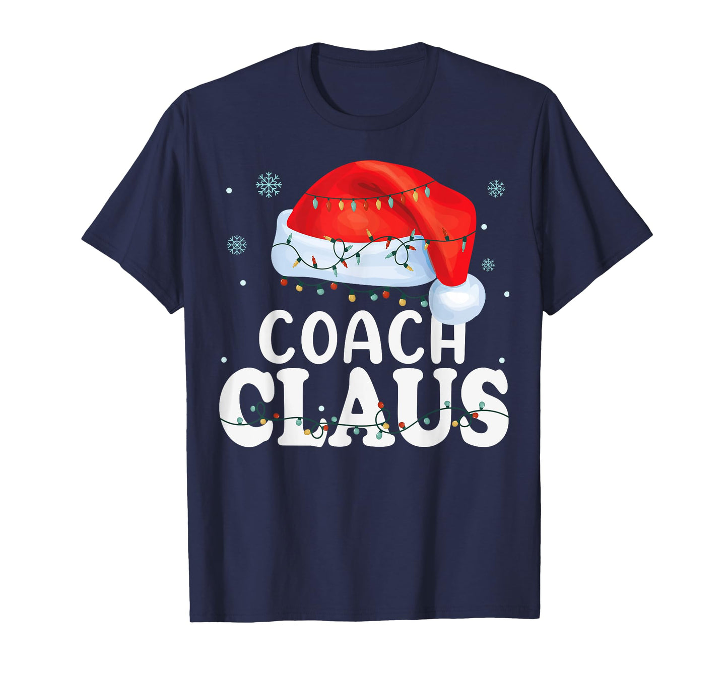 Coach Santa Claus Christmas Funny Matching Costume T-Shirt