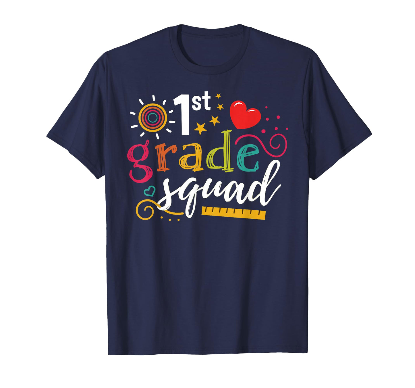 1st First Grade Squad Student Teacher Gift Back to School T-Shirt