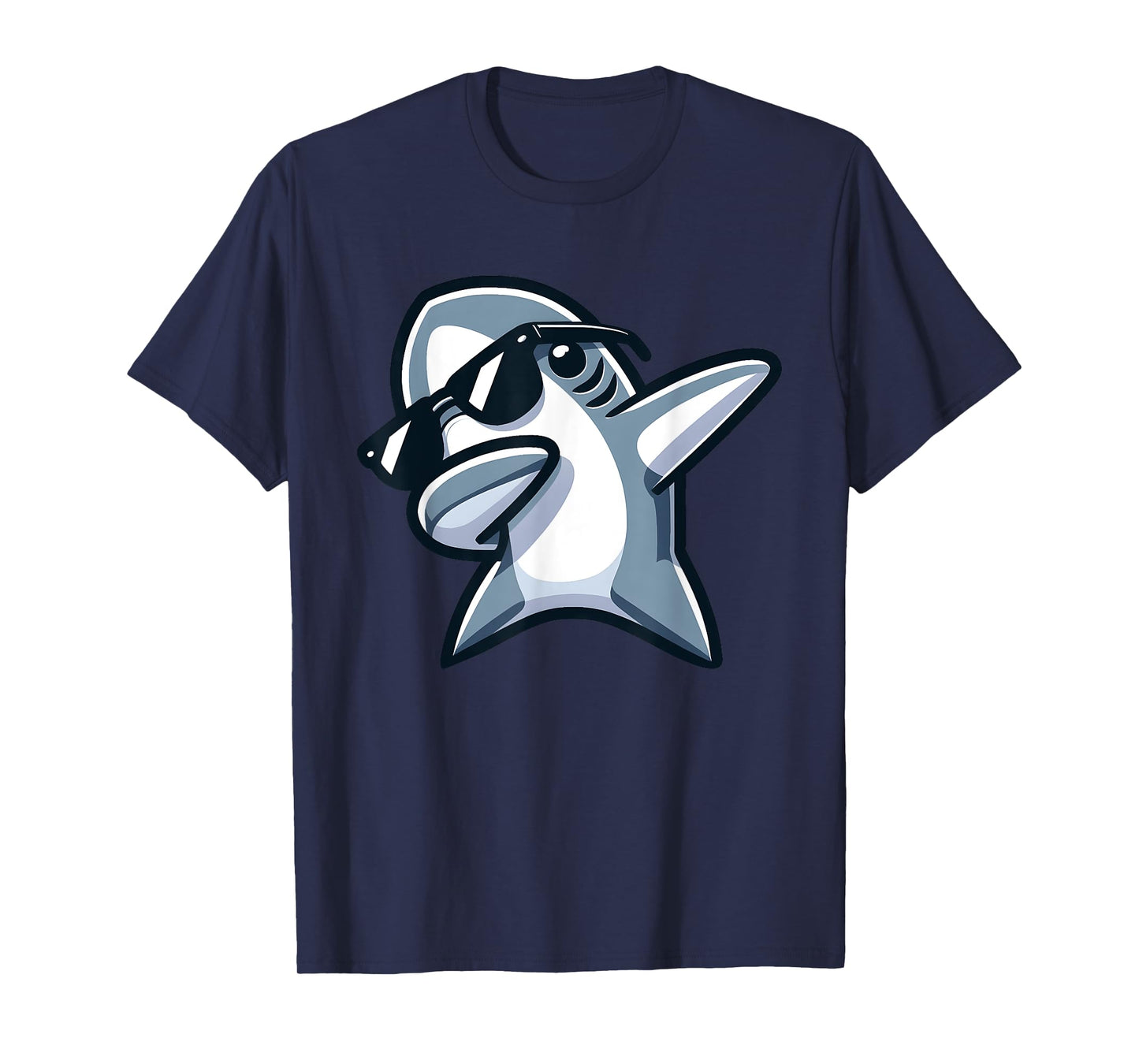 Dabbing Shark Funny Dab Dance Boys Girls Summer Vacation T-Shirt