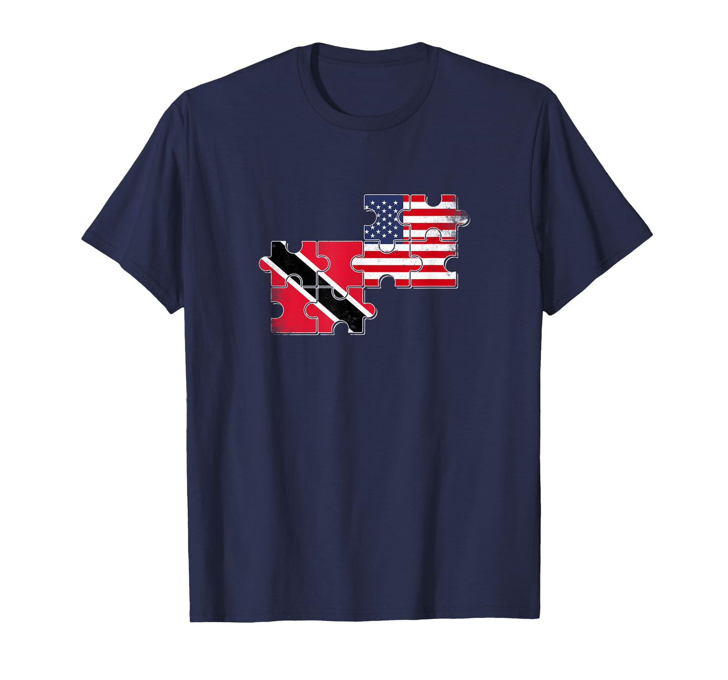 Trinidad & Tobago USA Trinidadian American Flag T-Shirt for Women Kids Men