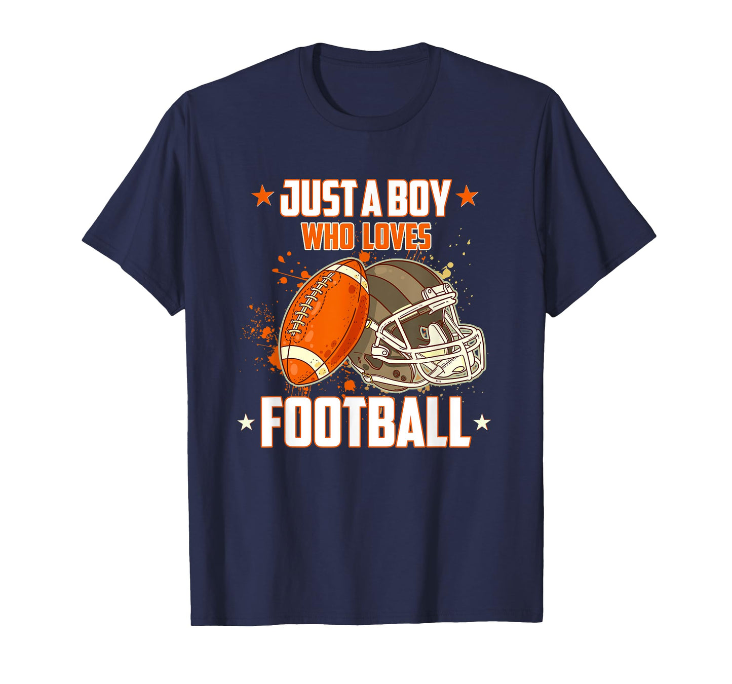 American Football Helmet Just A Boy Who Loves Football T-Shirt